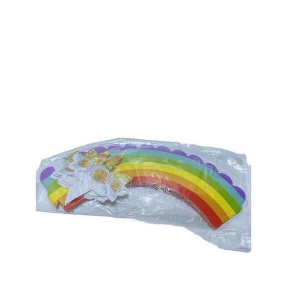48pc Unicorn Cupcake Picks & Colourful Rainbow Cupcake Decor Wrappers Brand New - Picture 2 of 7